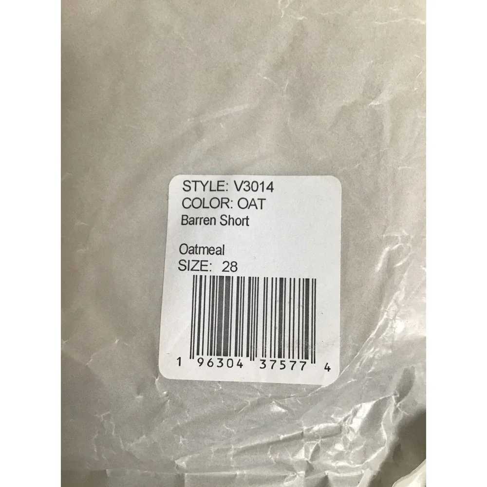 Vuori Men's‎ Oatmeal Classic Woven Shorts Size 28 NWT